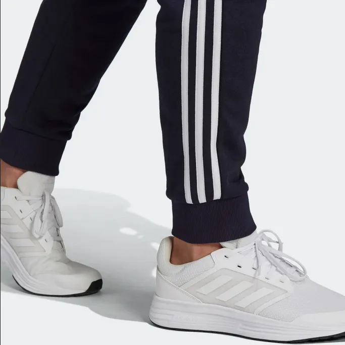 Adidas Essentials trousers with 3 stripes in lightweight cotton GK8888 blue white