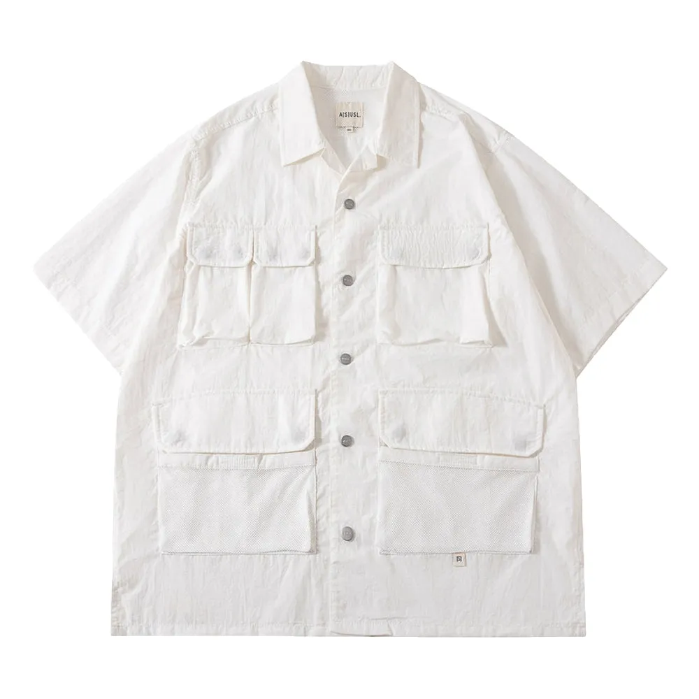 A[S]USL NYLON EXPLORER SHIRT-WHITE