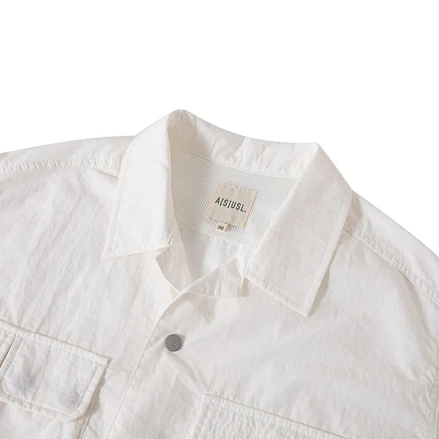 A[S]USL NYLON EXPLORER SHIRT-WHITE