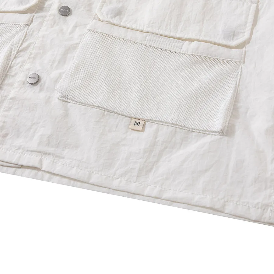 A[S]USL NYLON EXPLORER SHIRT-WHITE