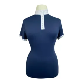 Aubrion Chester Show Shirt in Navy Blue - Women's XXL