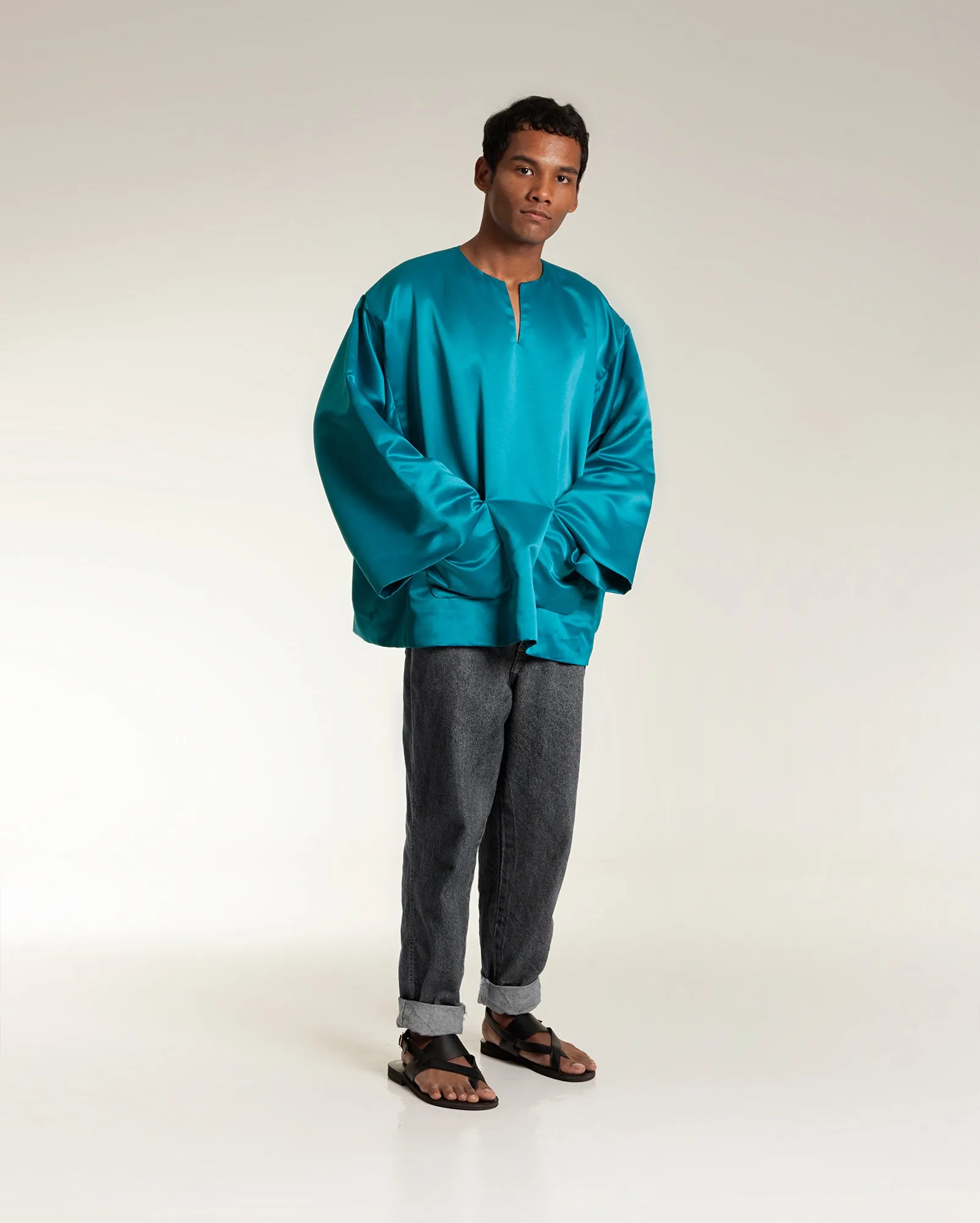 Baju Oversaiz Teluk Belanga (Turquoise)