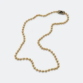 Ball Chain Necklace Goosebumps - A - 18K Gold