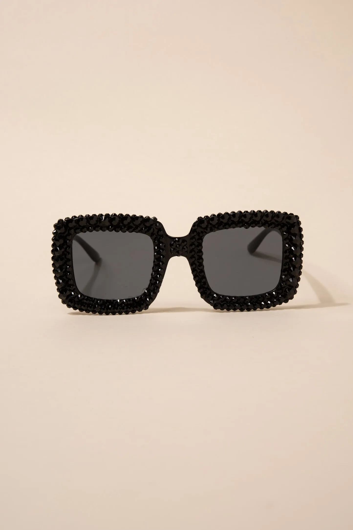 Beverly Retro Square Rhinestone Sunglasses