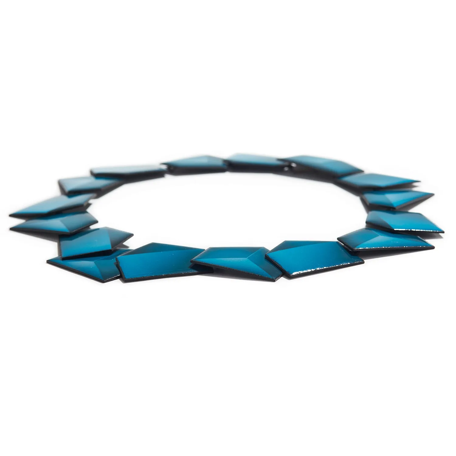 Blue Enamel Necklace