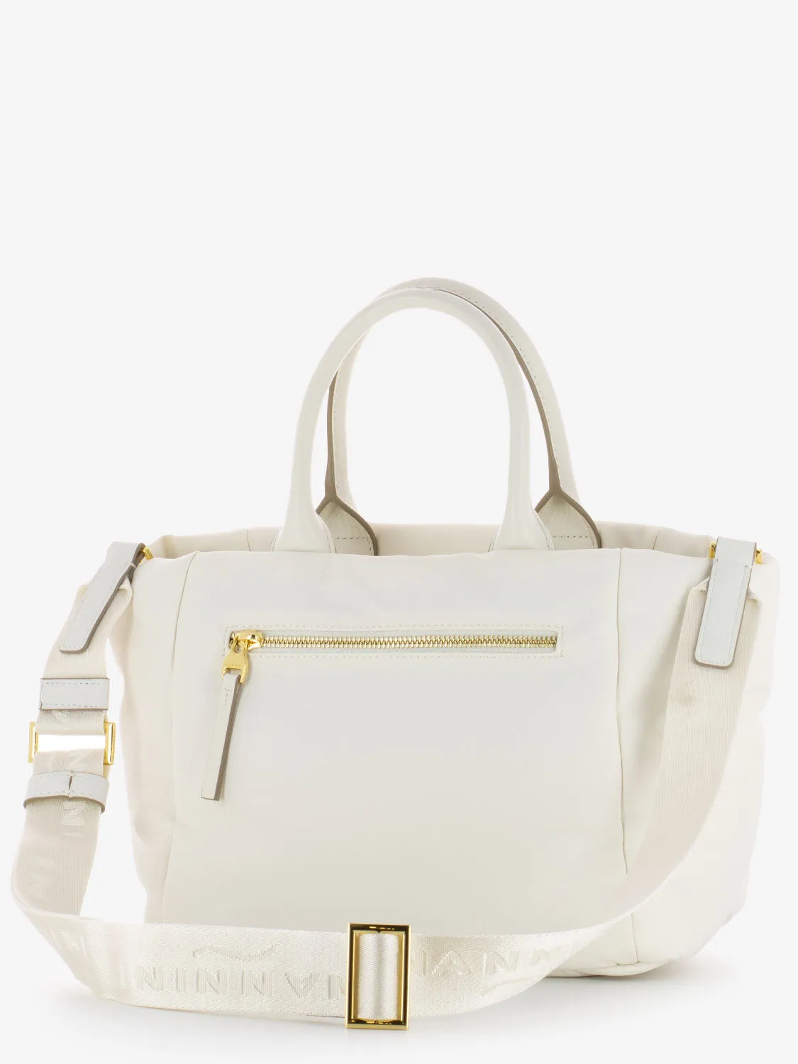 Borsa a mano Gardenia nylon off white