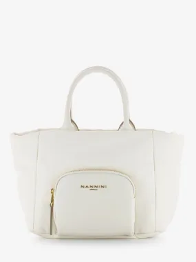 Borsa a mano Gardenia nylon off white