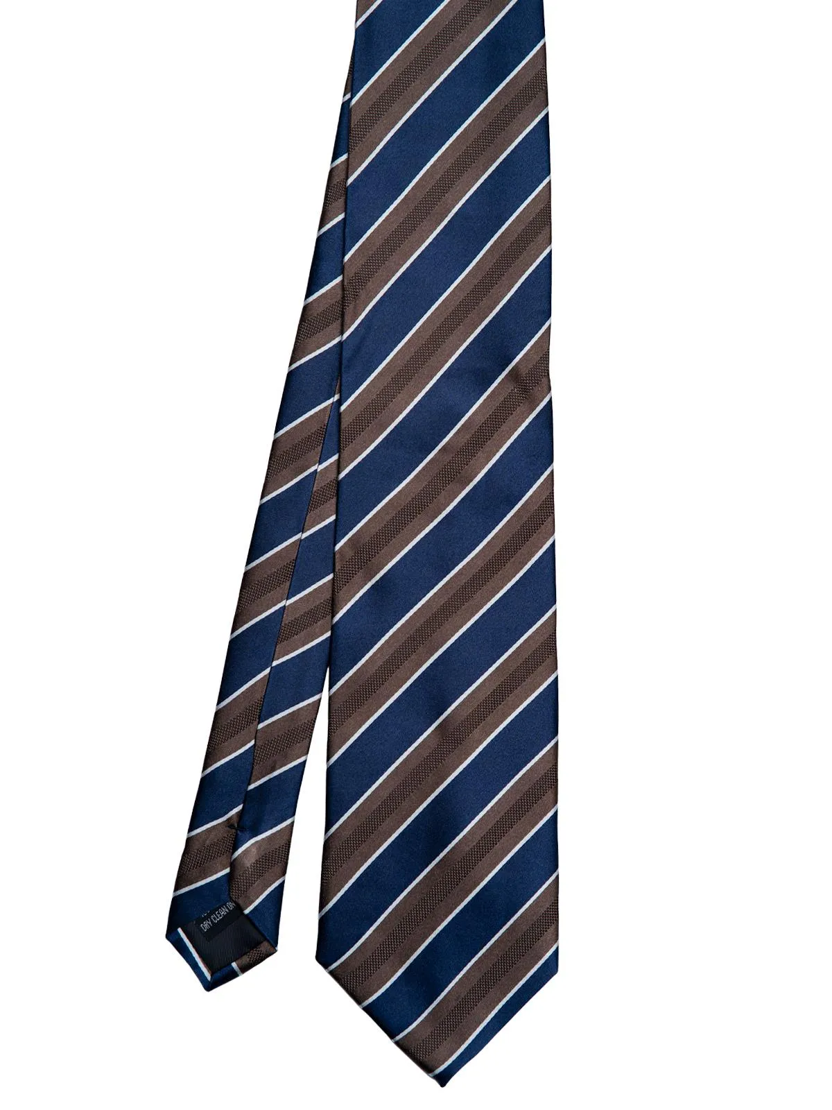 Brown College Stripe Vintage Style Necktie