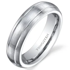 Brushed Finish 5mm Womens Tungsten Band Size 6.5