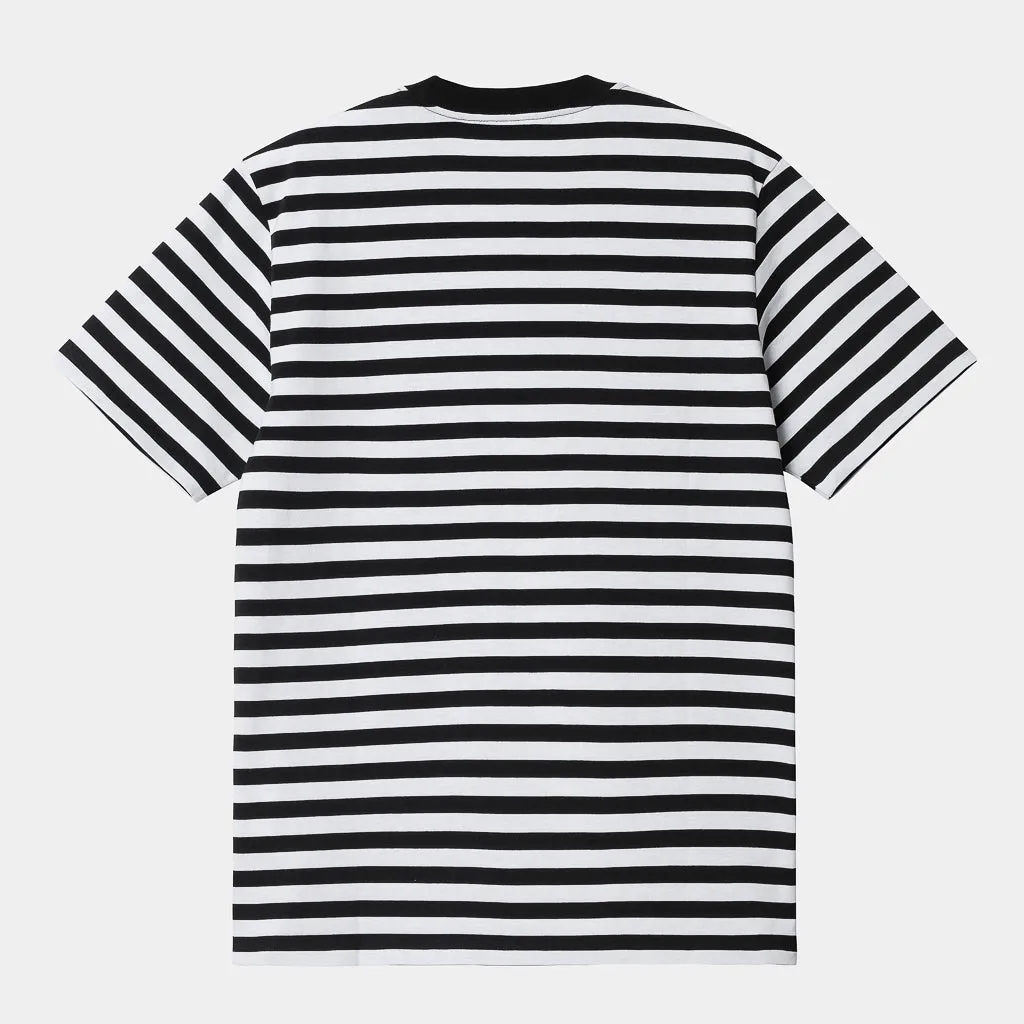 Carhartt WIP - Scotty Stripe Pocket T-Shirt - Black / White