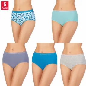 Carole Hochman Women's Midnight Cotton Luxe Brief 5-Pack