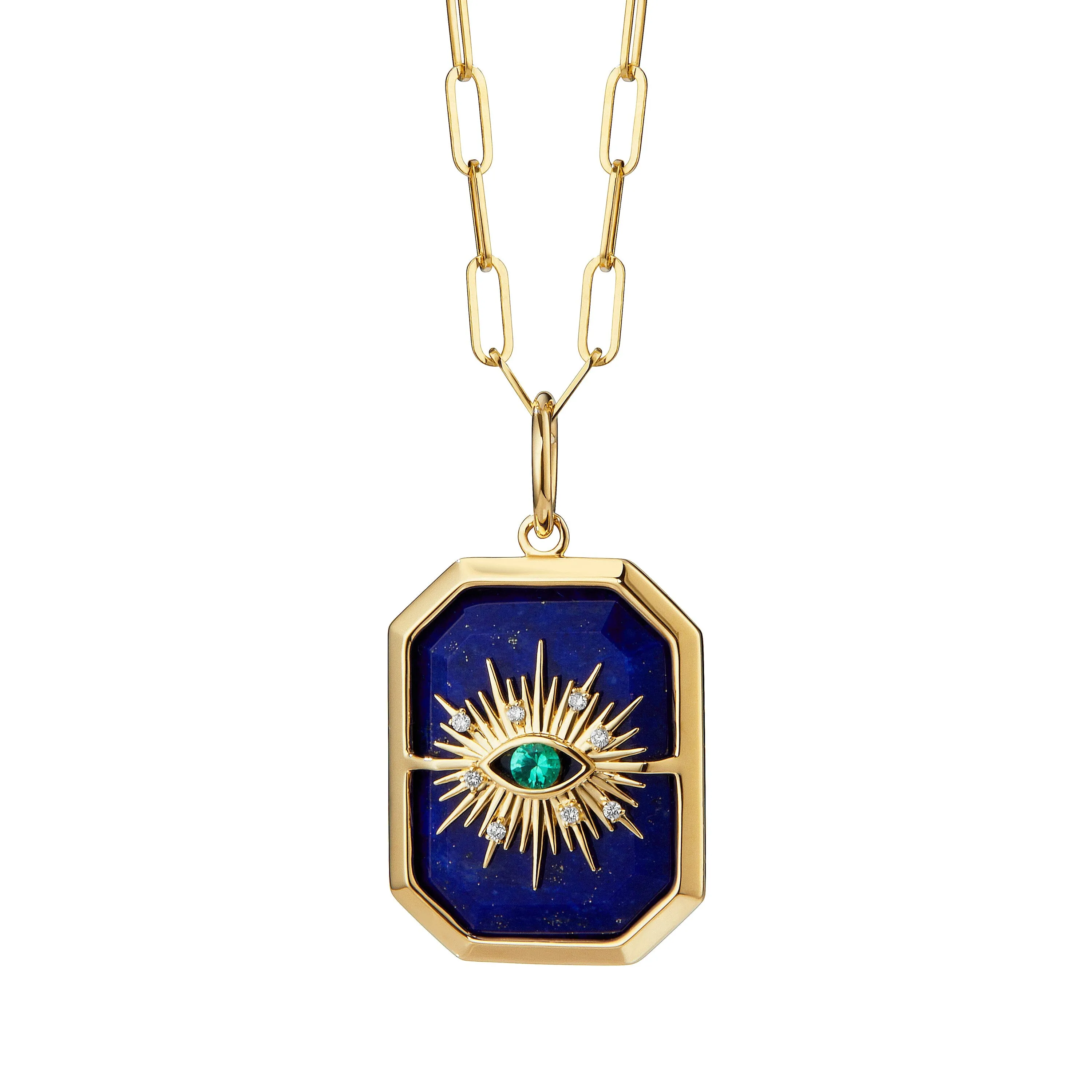 Chakra Evil Eye Gemstone Pendant