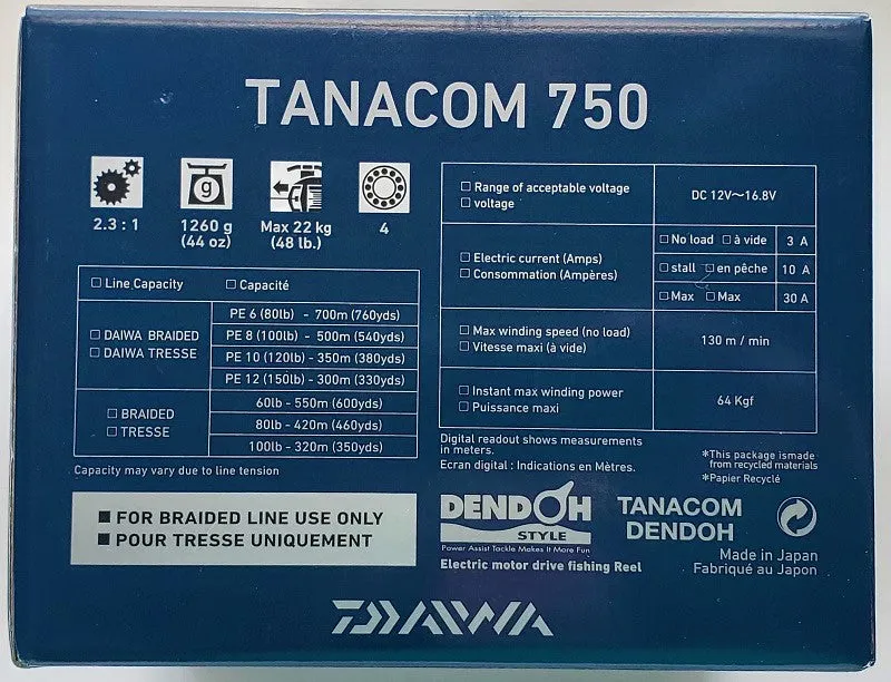 Daiwa Tanacom 750 Electric Reel