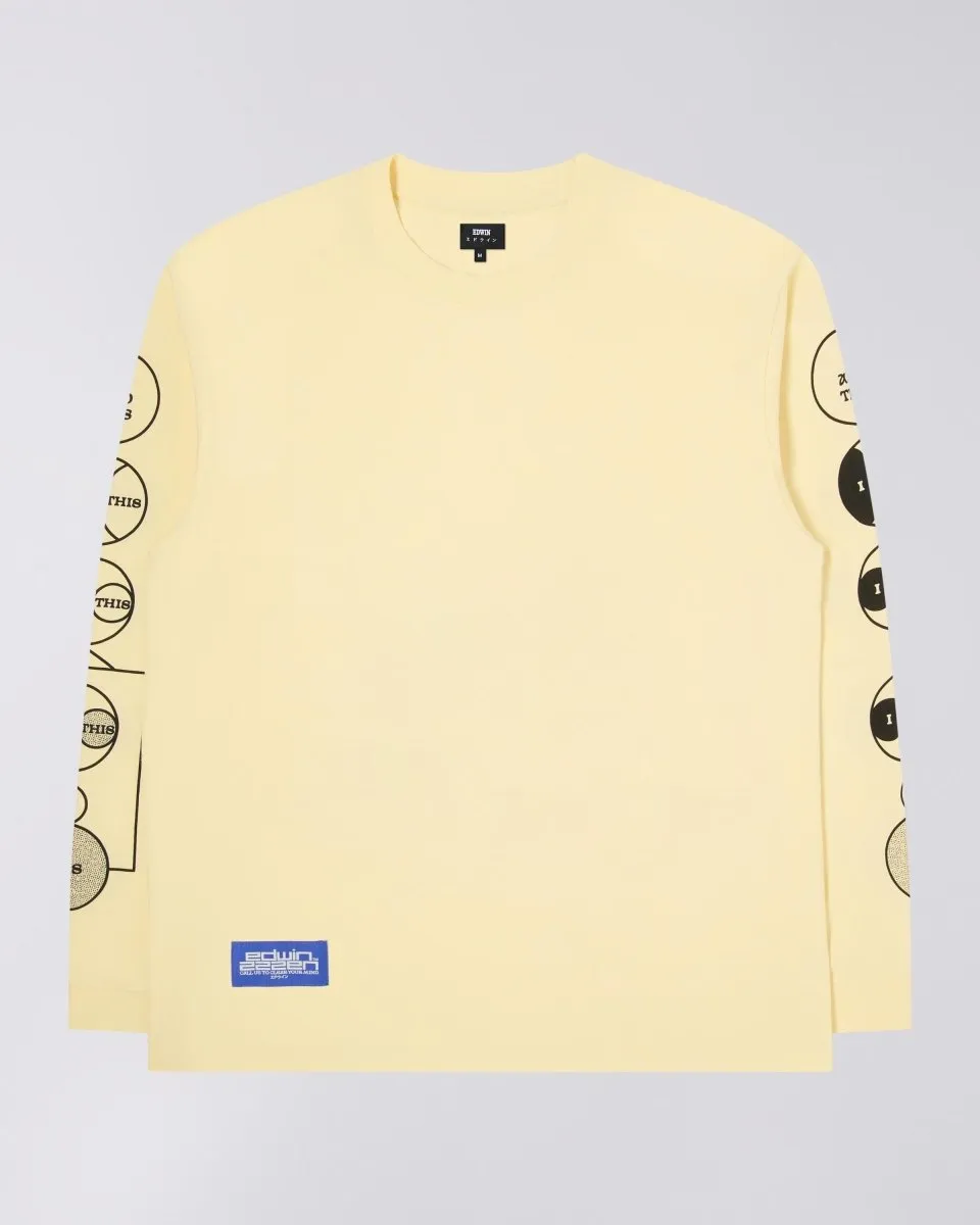 EDWIN SAVE T-SHIRT Long sleeve  - TENDER YELLOW