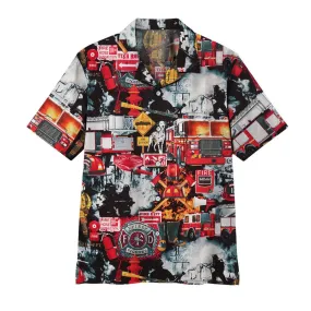 Gearhuman 3D Firefighter Hawaii Shirt