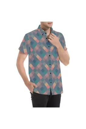 Harlequin Men's All Over Print Short Sleeve Shirt