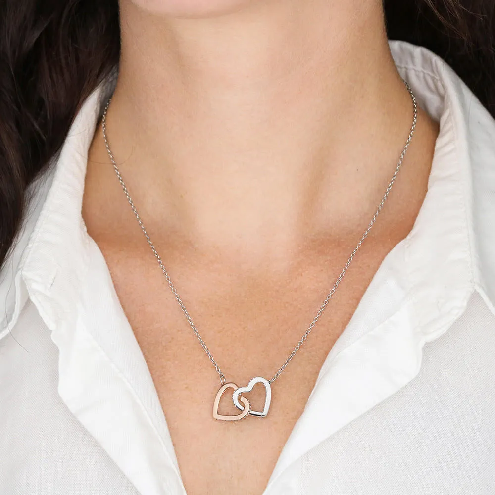 Interlocking Hearts Necklace For a Beautiful Daughter