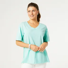 Jayda V-Neck Top - Mint Green - Final Sale