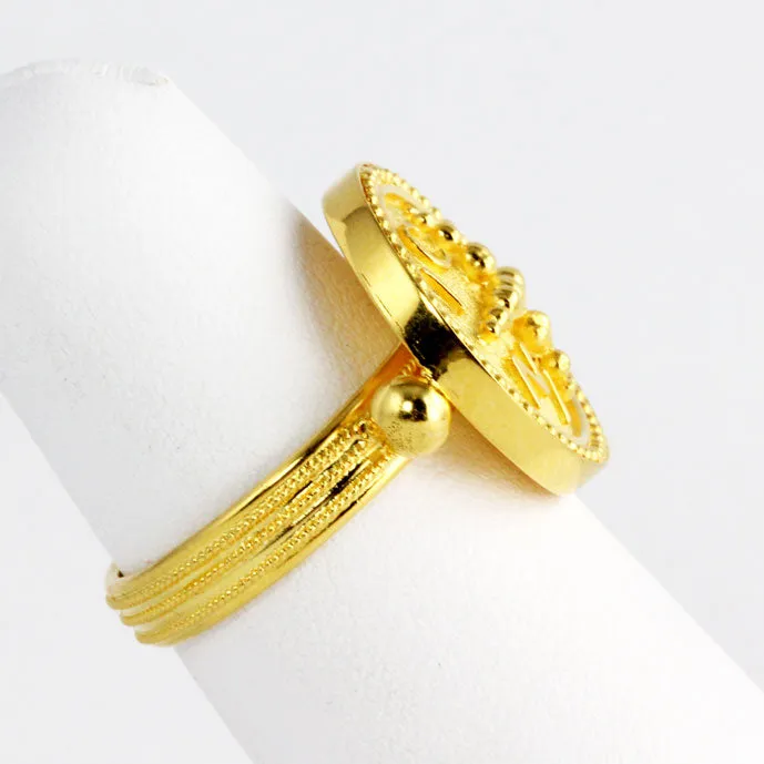 Jesus Christ Victorious Gold Ring