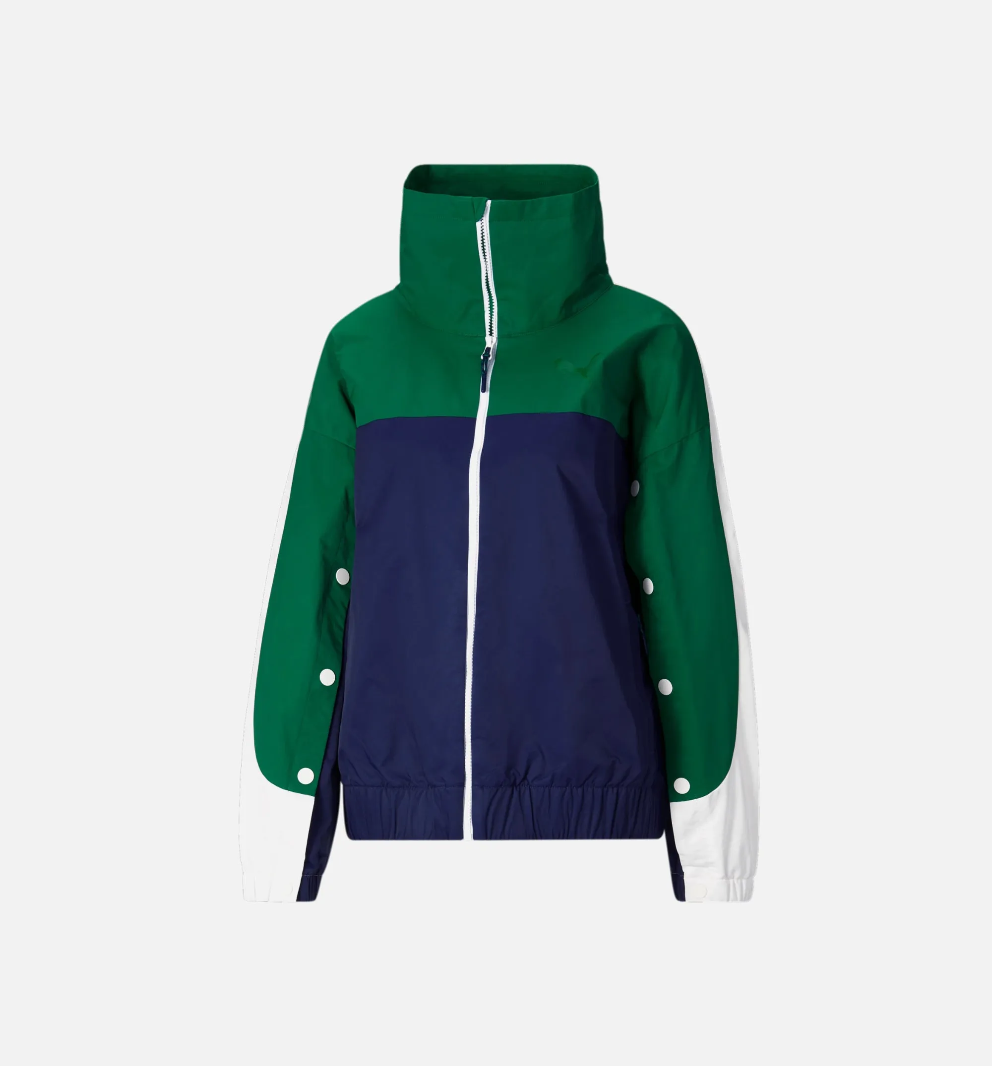 June Ambrose Overtime Track Womens Jacket - Blue/Green