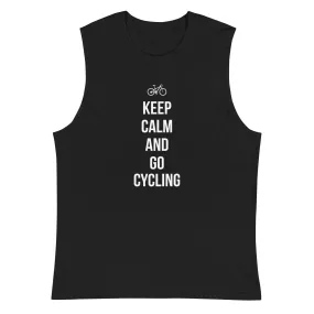 Keep calm and go cycling - Muskelshirt (Unisex)