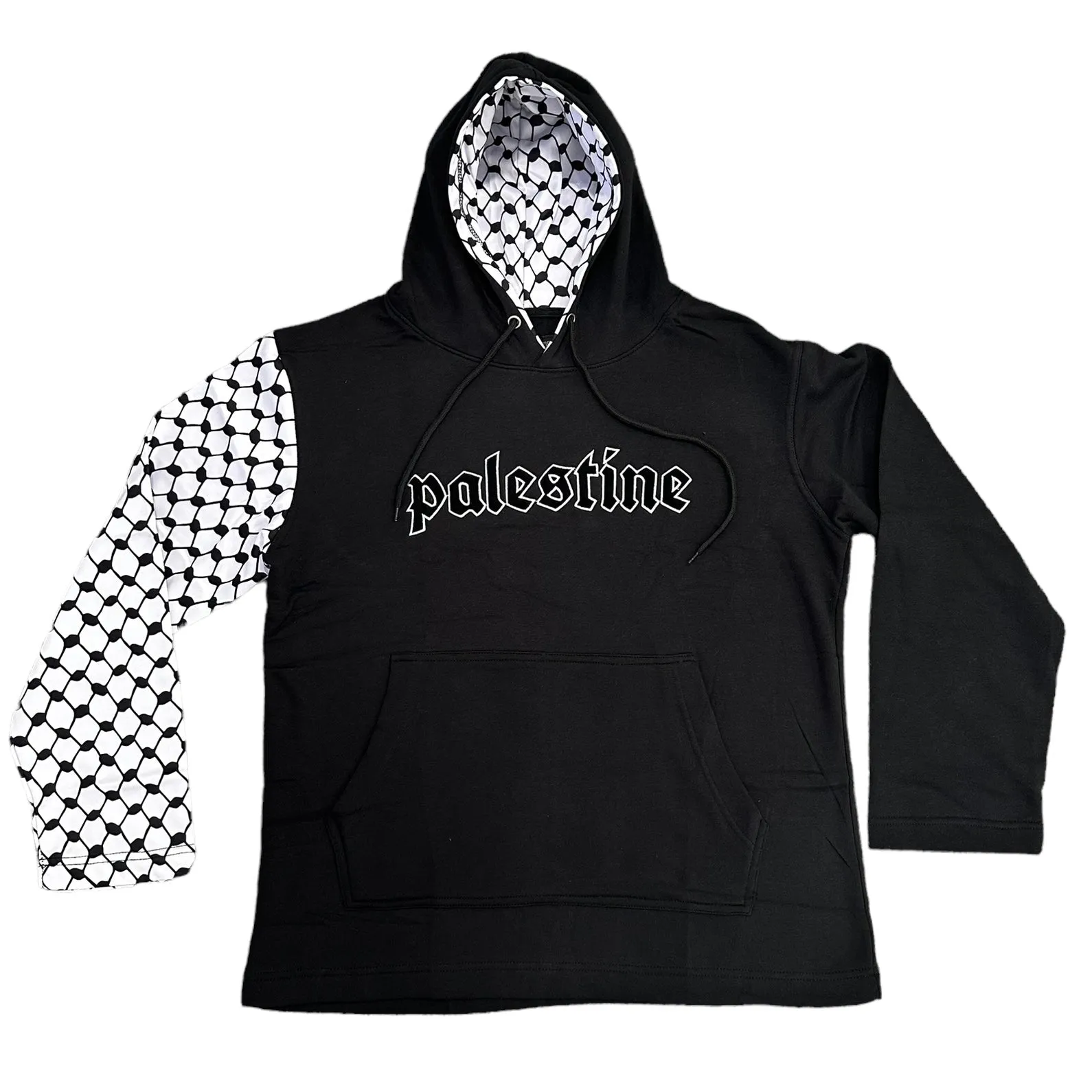 Kids Palestine Kufiya Pullover Hoodie