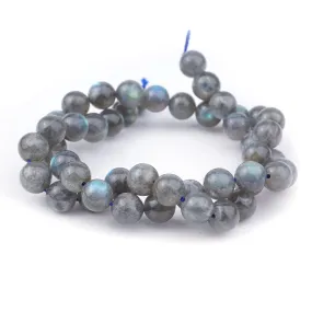 Labradorite Natural 8mm Round A Grade - 15-16 Inch