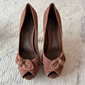 Louis Vuitton Suede Block Heels