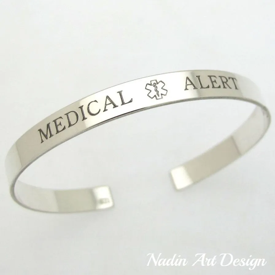 Medical ID Personalized Bracelet - Medical Alert Jewelry