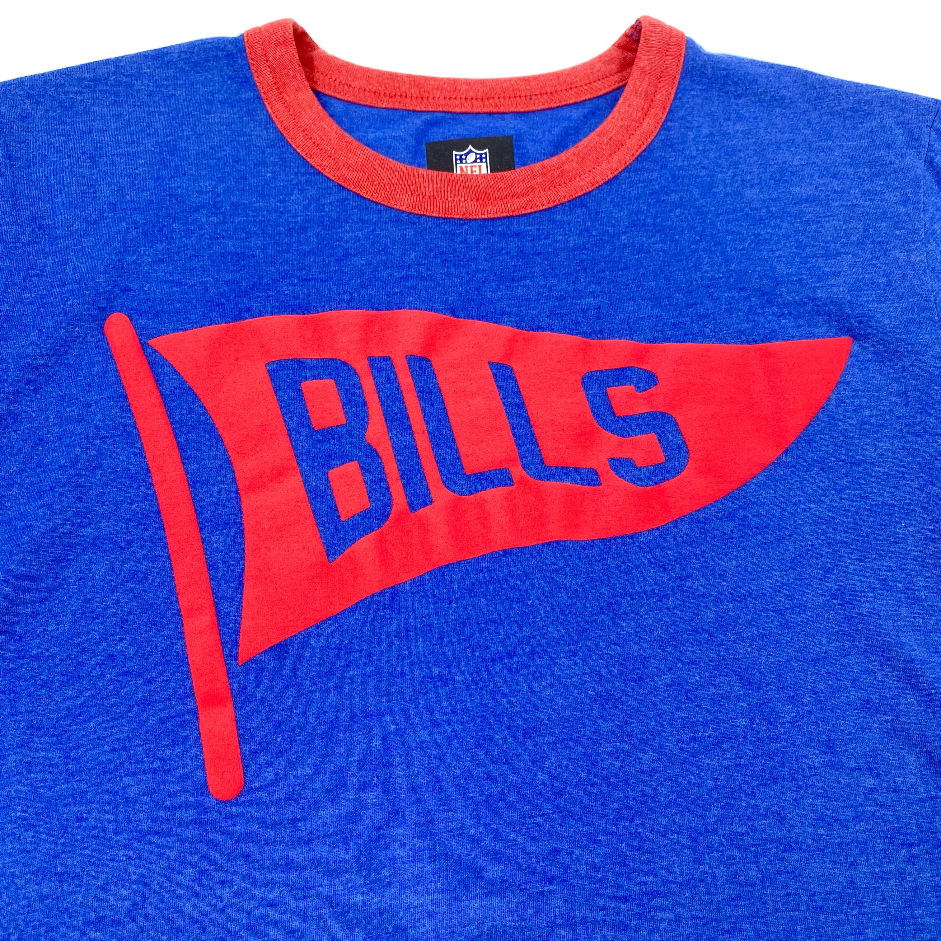 New Era Buffalo Bills Pennant Royal Blue Short Sleeve Shirt