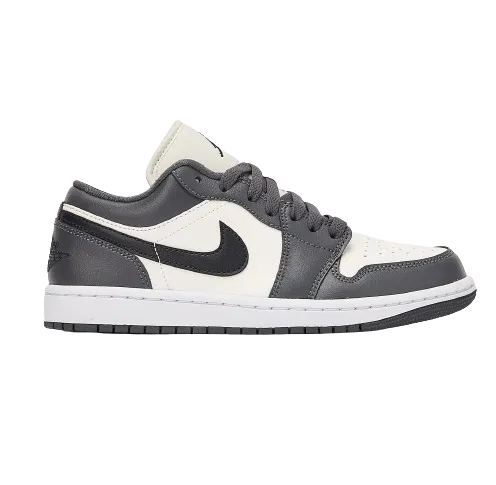 Nike Women's Air Jordan 1 Low Shoes - Sail / Blue Grey / White / Dune Red