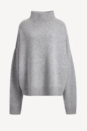 Pullover Dagmar 'Heart' in Light Grey