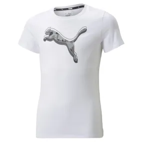 Puma short sleeve t-shirt for girls Alpha 846937 02 white