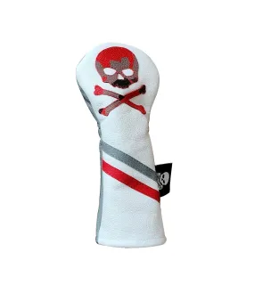 Red Camo Skull & Bones Hybrid headcover.