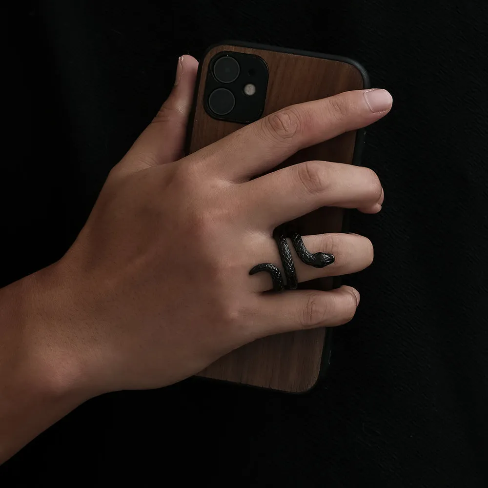 Snake Ring - Black