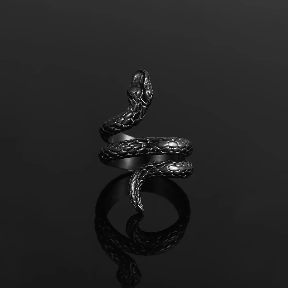 Snake Ring - Black