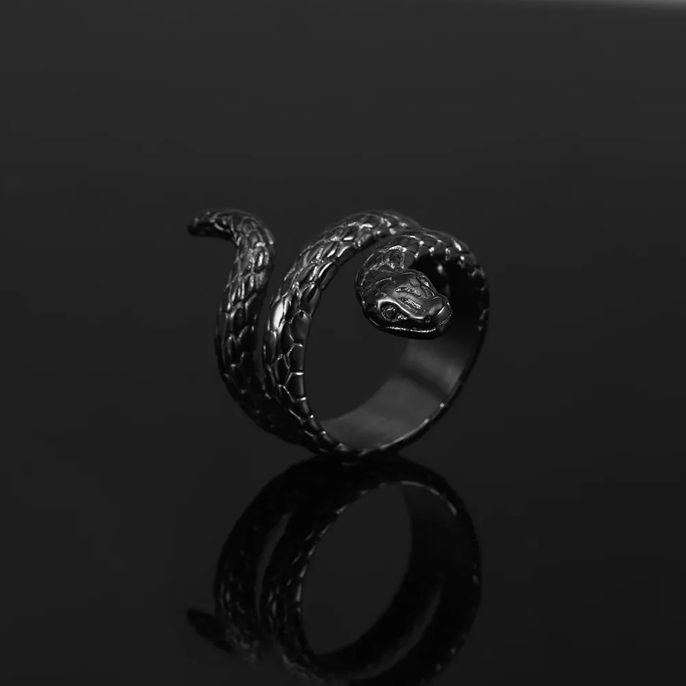 Snake Ring - Black