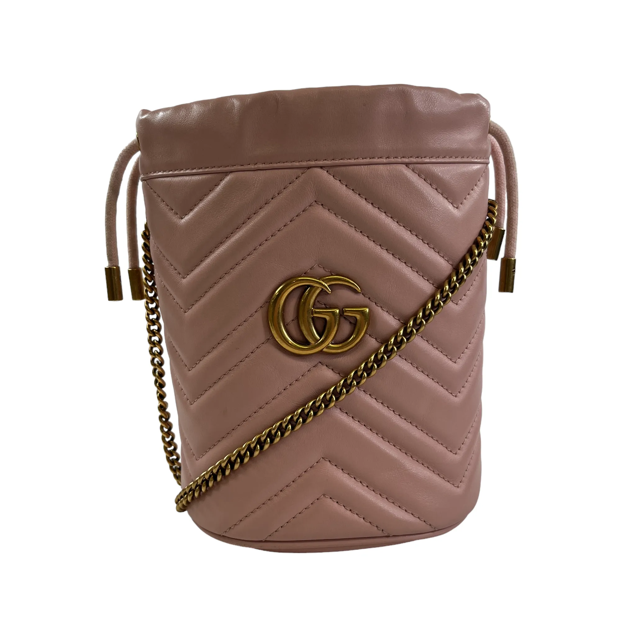 Women's Gg Marmont Bucket Bag Bag Pink