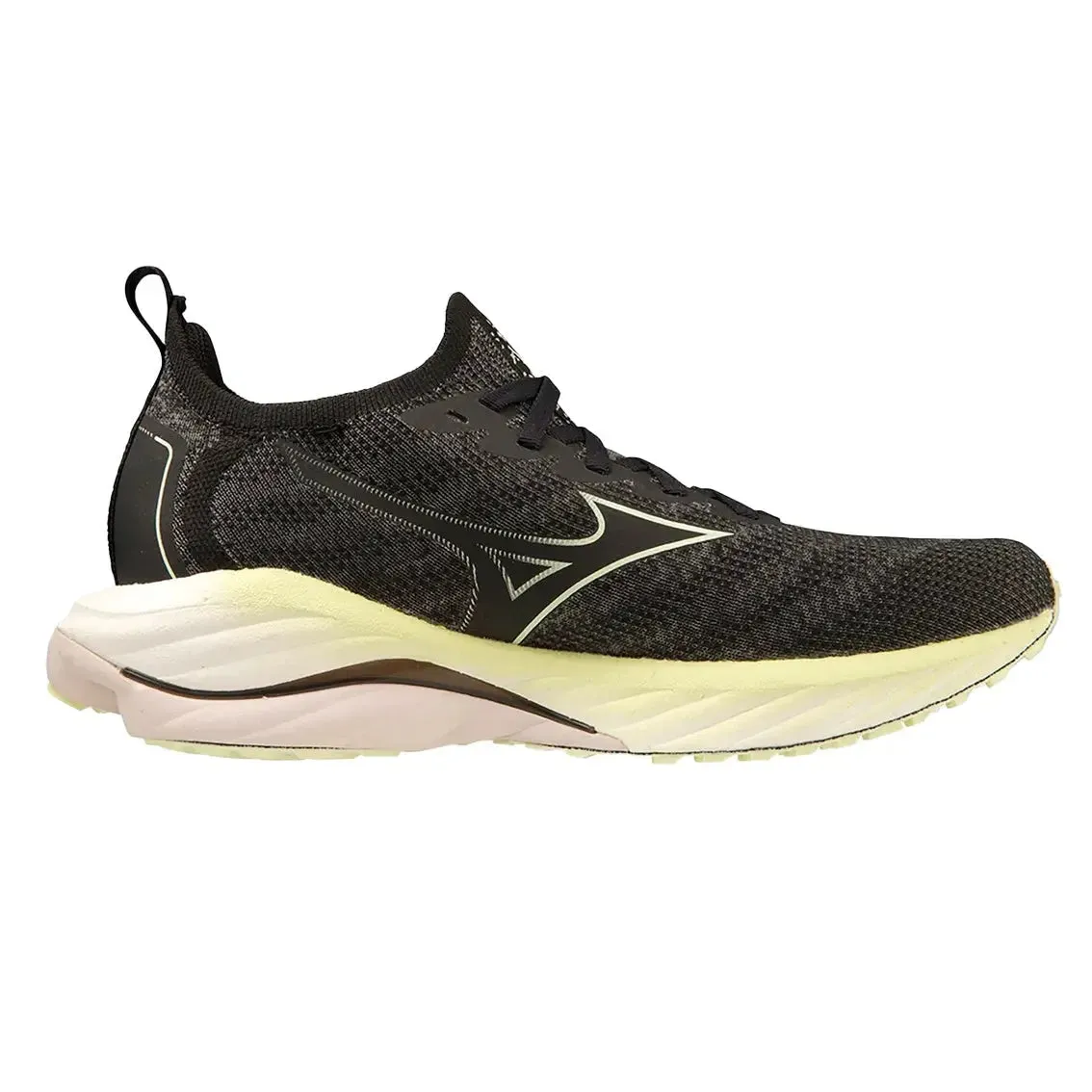 Womens Mizuno Wave Neo Wind - Undyed Black / Starlight