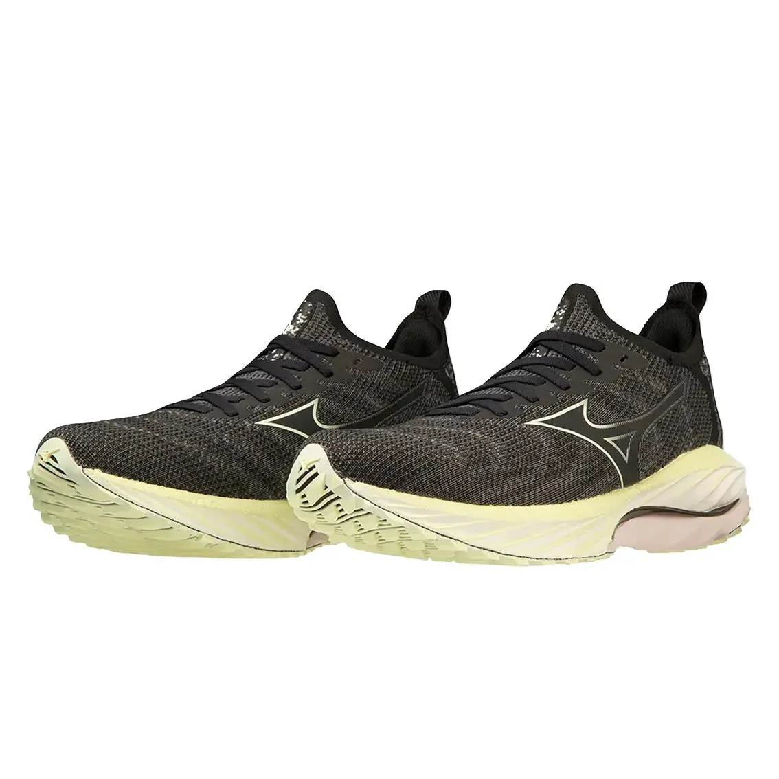 Womens Mizuno Wave Neo Wind - Undyed Black / Starlight